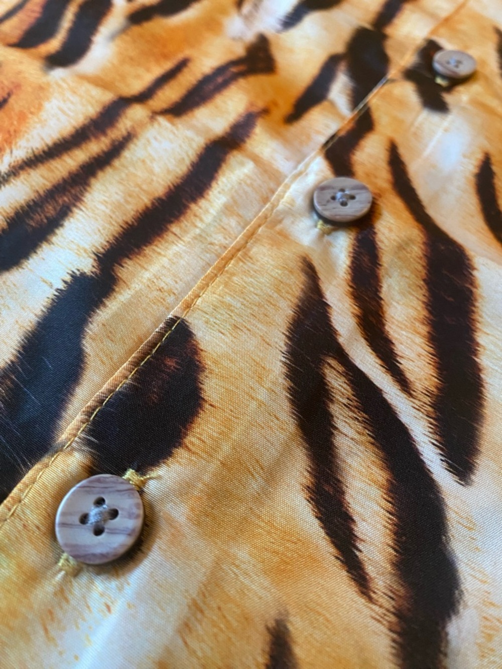 Tiger Print Top - Unisex, Resortwear, Animal Print, Maximalism, Indie Sleaze